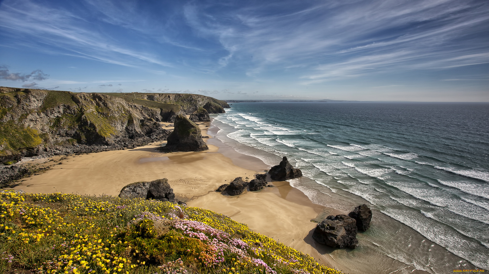 England is washed by north sea